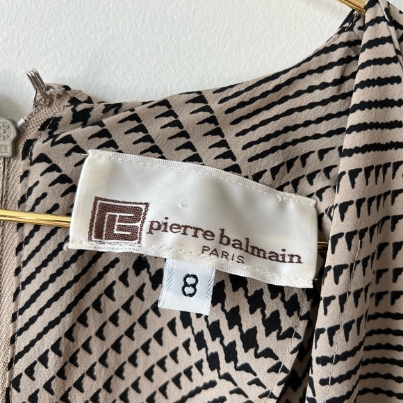Vintage Balmain (Pierre Balmain) Midi Houndstooth/Stripe/Geometric Pattern - Picture 4 of 7